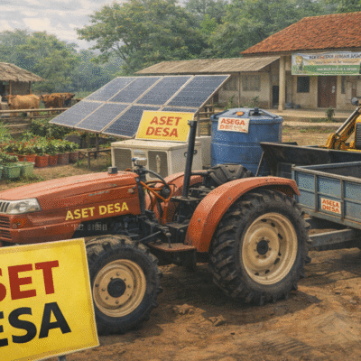 Ilustrasi aset desa. (Artficial Intelligence)