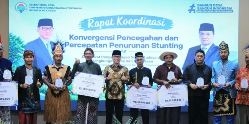 Kementerian Desa dan Pembangunan Daerah Tertinggal (Kemendes PDT) memberikan penghargaan kepada sembilan Desa Berkinerja Baik (DBB) Tahun 2026 di Bogor, Jawa Barat, (29/10)/Humas Kemendes PDT