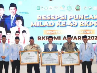 Menteri Koperasi Ferry Juliantono pada milad BKPRMI ke-49/Net